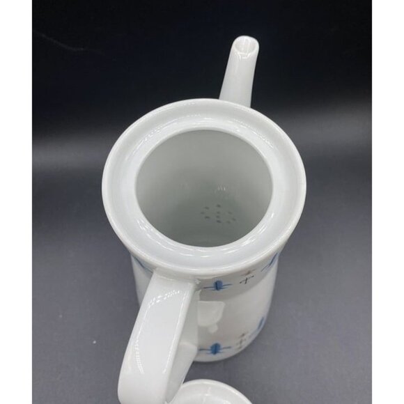 Style House China Caravelle Coffee Pot Yamaguchi Fleur de Lis Japan Knights - Picture 9 of 12